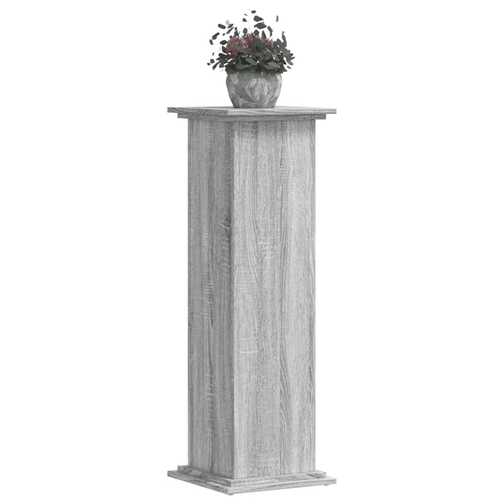 Supporto per Piante Grigio Sonoma 33x33x100 cm in Truciolato | homemem39