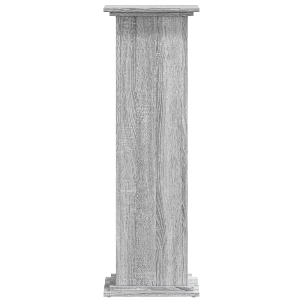 Supporto per Piante Grigio Sonoma 33x33x100 cm in Truciolato | homemem39
