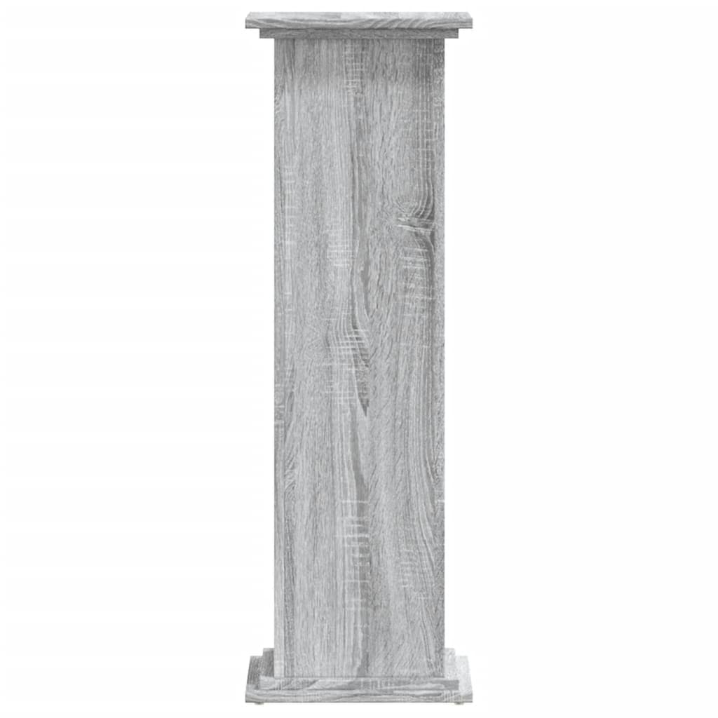 Supporto per Piante Grigio Sonoma 33x33x100 cm in Truciolato | homemem39