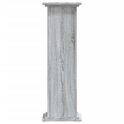 Supporto per Piante Grigio Sonoma 33x33x100 cm in Truciolato | homemem39