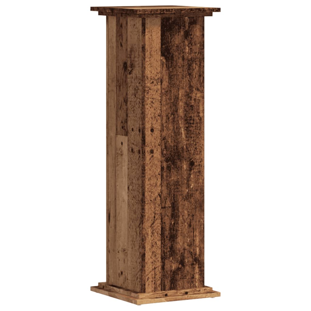 Supporto per Piante Legno Vecchio 33x33x100 cm in Truciolato | homemem39