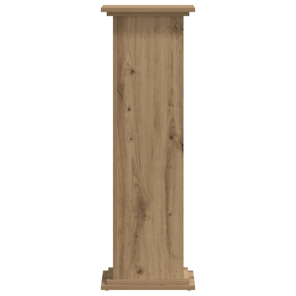 Supporto per Piante Rovere Artigianale 33x33x100 cm Truciolato | homemem39