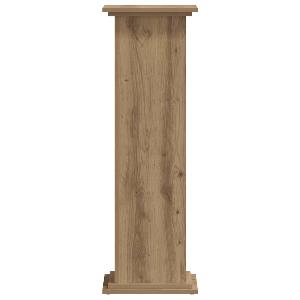 Supporto per Piante Rovere Artigianale 33x33x100 cm Truciolato | homemem39