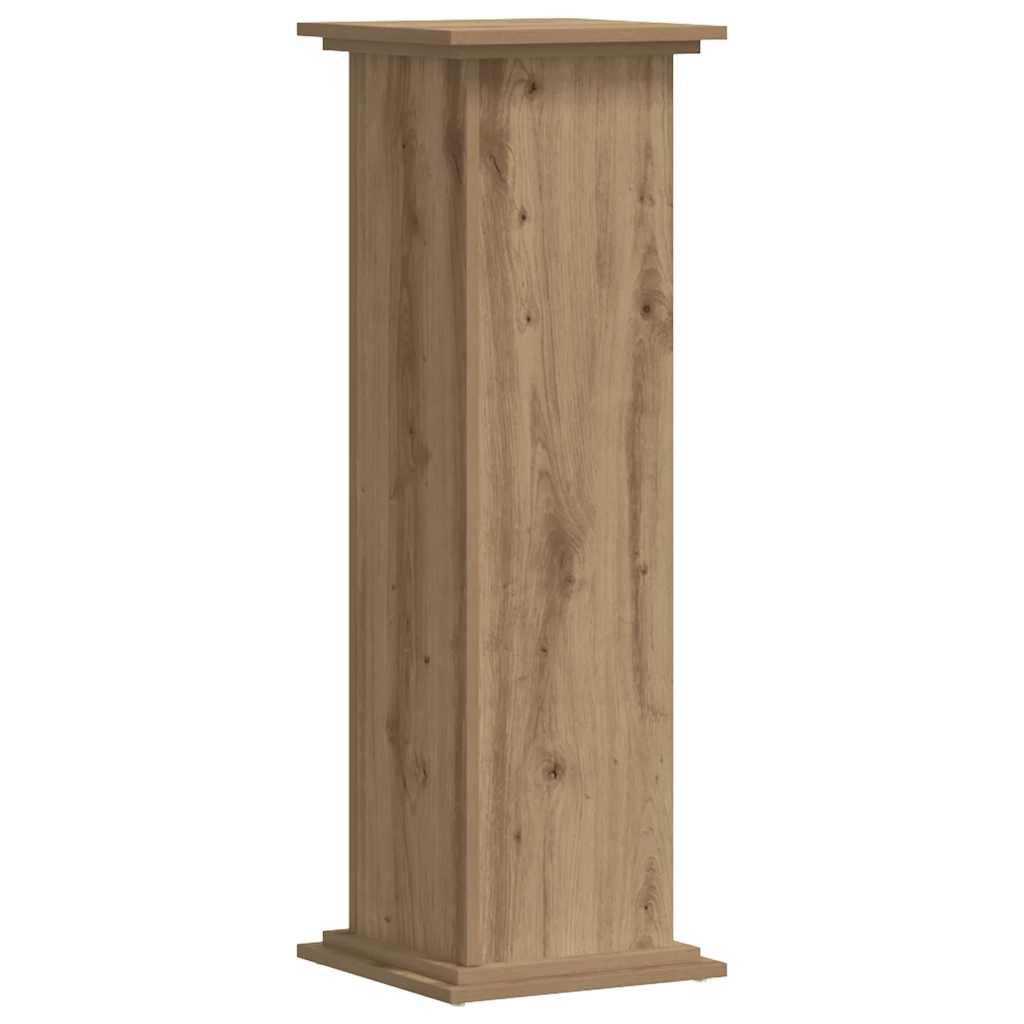 Supporto per Piante Rovere Artigianale 33x33x100 cm Truciolato | homemem39