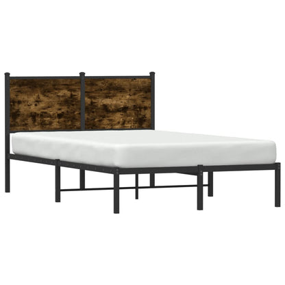 Giroletto senza Materasso in Metallo Rovere Fumo 120x190 cm