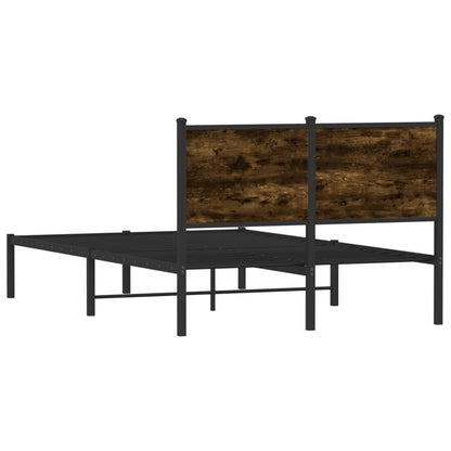 Giroletto senza Materasso in Metallo Rovere Fumo 120x190 cm