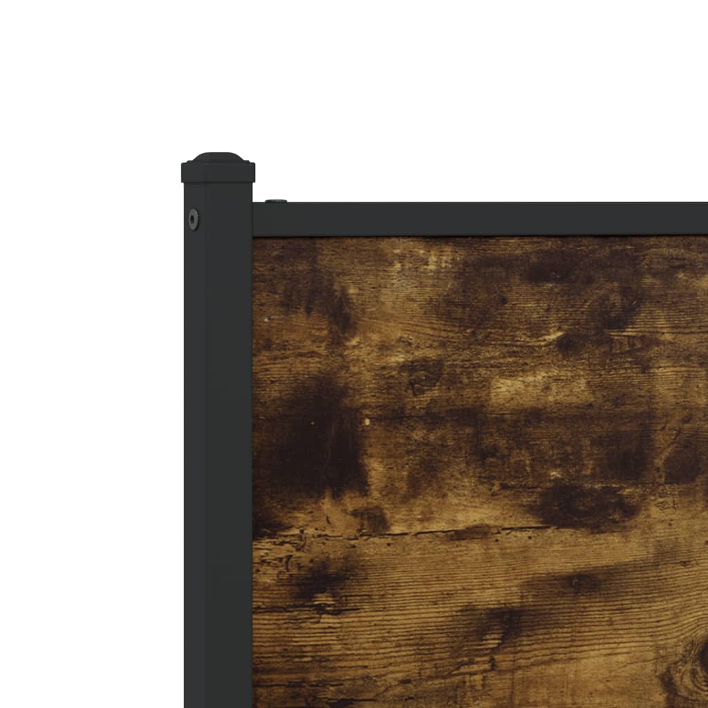 Giroletto senza Materasso in Metallo Rovere Fumo 120x190 cm - homemem39