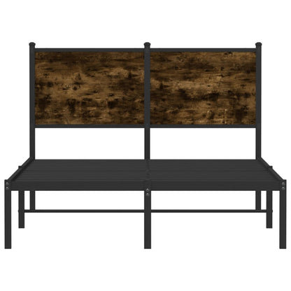 Giroletto senza Materaso in Metallo Rovere Fumo 120x200 cm | homemem39