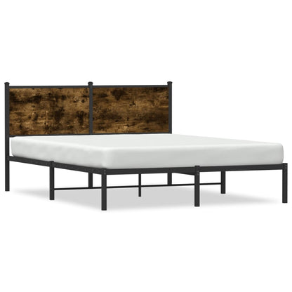 Giroletto senza Materaso in Metallo Rovere Fumo 137x190 cm