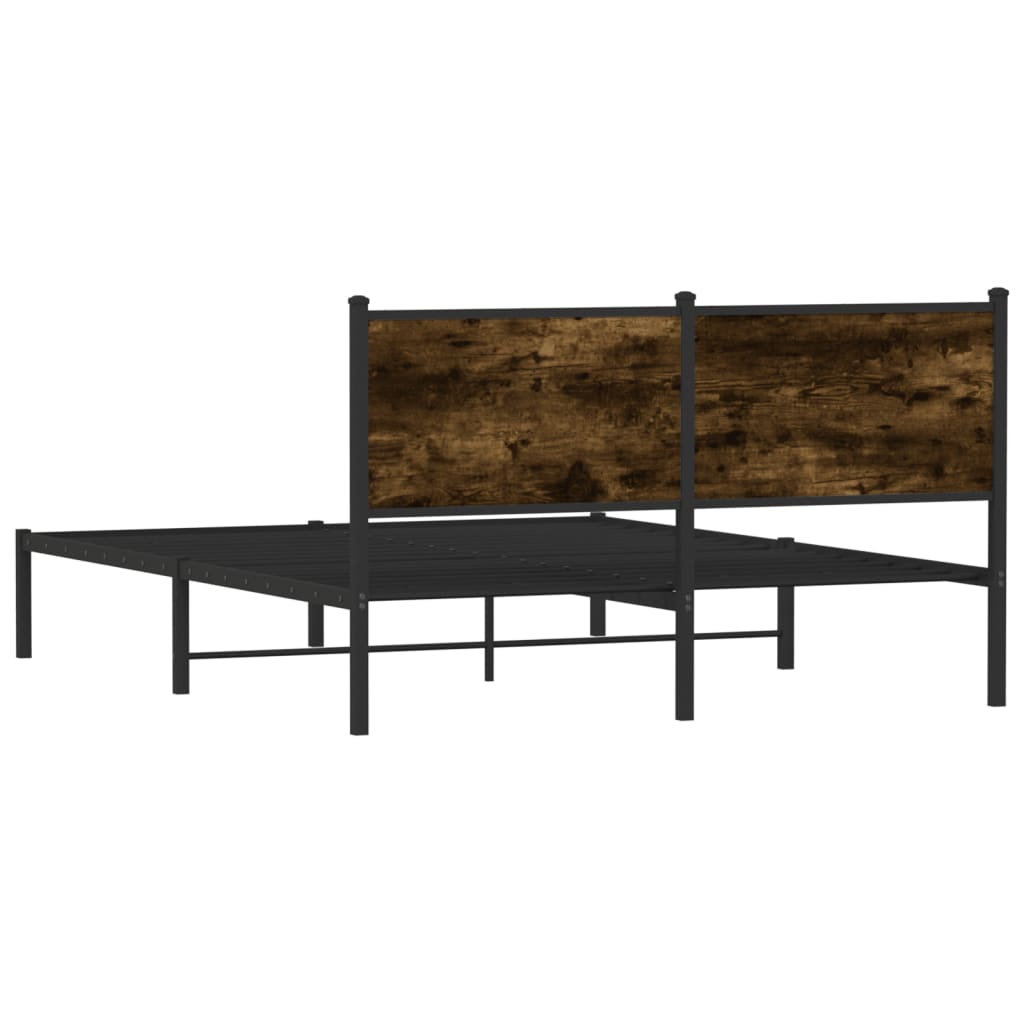 Giroletto senza Materaso in Metallo Rovere Fumo 137x190 cm