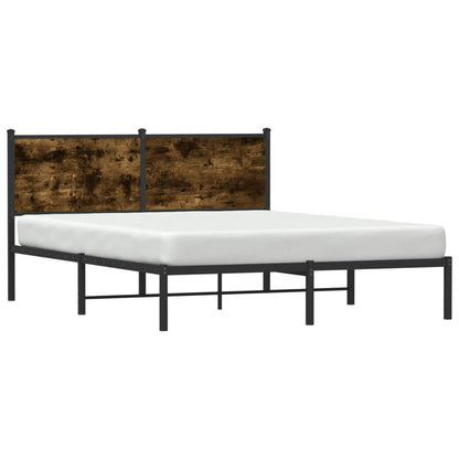 Giroletto senza Materaso in Metallo Rovere Fumo 140x190 cm
