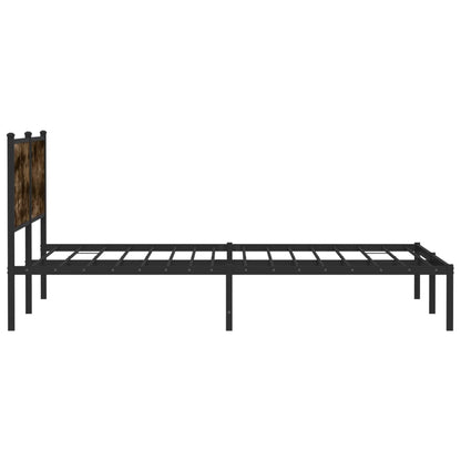 Giroletto senza Materaso in Metallo Rovere Fumo 193x203 cm