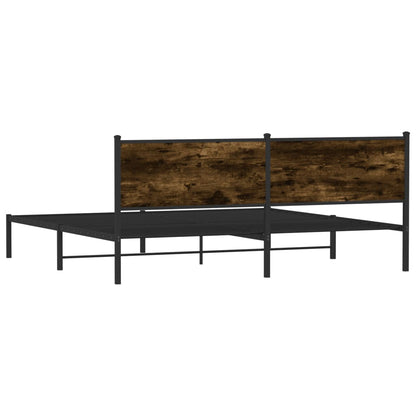 Giroletto senza Materaso in Metallo Rovere Fumo 193x203 cm