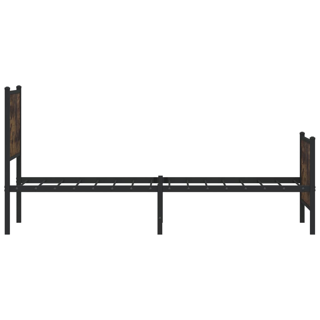 Giroletto senza Materaso in Metallo Rovere Fumo 90x200 cm