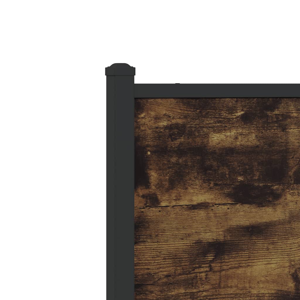 Giroletto senza Materaso in Metallo Rovere Fumo 90x200 cm - homemem39