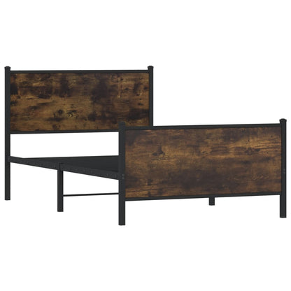 Giroletto senza Materaso in Metallo Rovere Fumo 107x203 cm