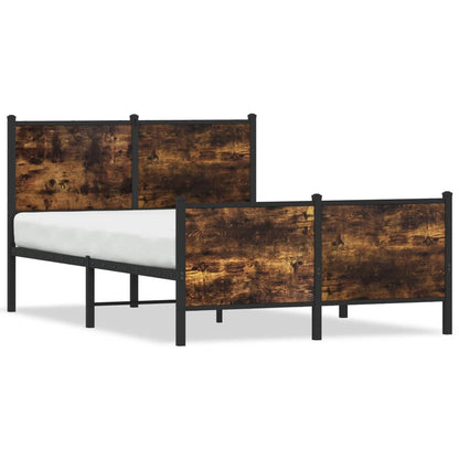 Giroletto senza Materasso in Metallo Rovere Fumo 120x190 cm
