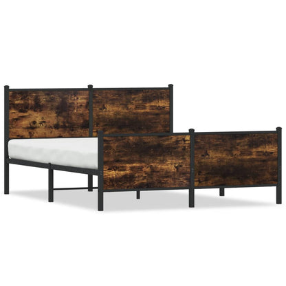 Giroletto senza Materaso in Metallo Rovere Fumo 137x190 cm