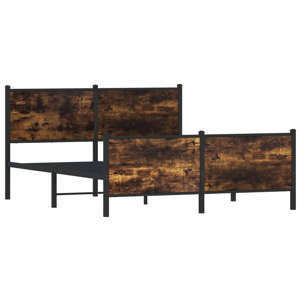Giroletto senza Materaso in Metallo Rovere Fumo 137x190 cm