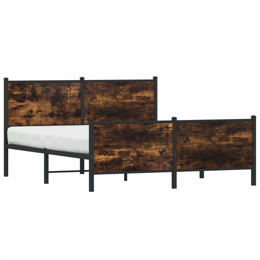 Giroletto senza Materaso in Metallo Rovere Fumo 137x190 cm