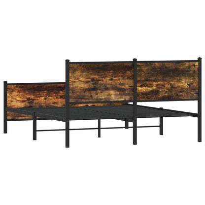 Giroletto senza Materaso in Metallo Rovere Fumo 137x190 cm