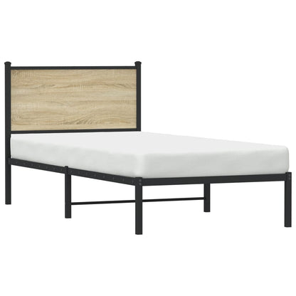 Giroletto senza Materaso in Metallo Rovere Sonoma 75x190 cm