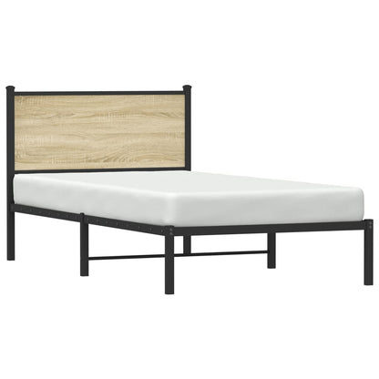 Giroletto senza Materaso in Metallo Rovere Sonoma 100x200 cm