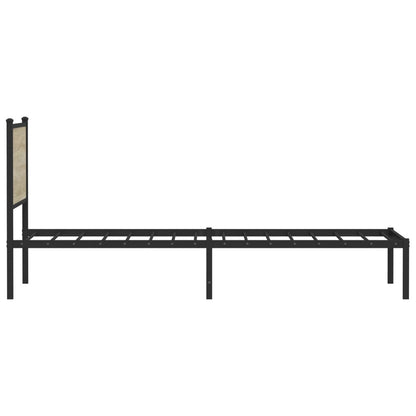 Giroletto senza Materaso in Metallo Rovere Sonoma 107x203 cm