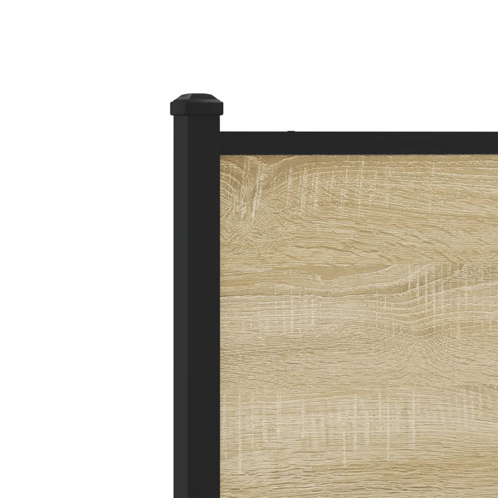 Giroletto senza Materaso in Metallo Rovere Sonoma 80x200 cm