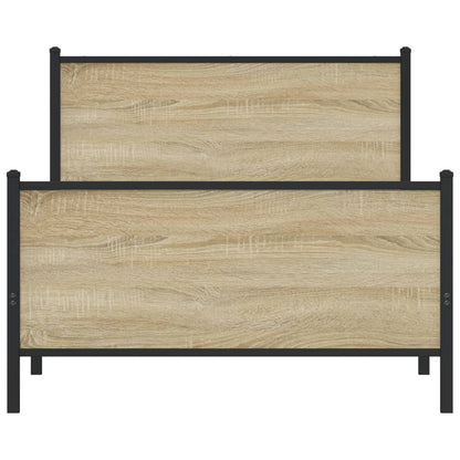 Giroletto senza Materaso in Metallo Rovere Sonoma 100x200 cm | homemem39