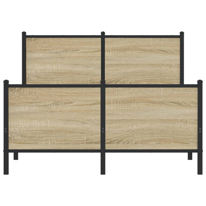 Giroletto senza Materaso in Metallo Rovere Sonoma 120x190 cm | homemem39