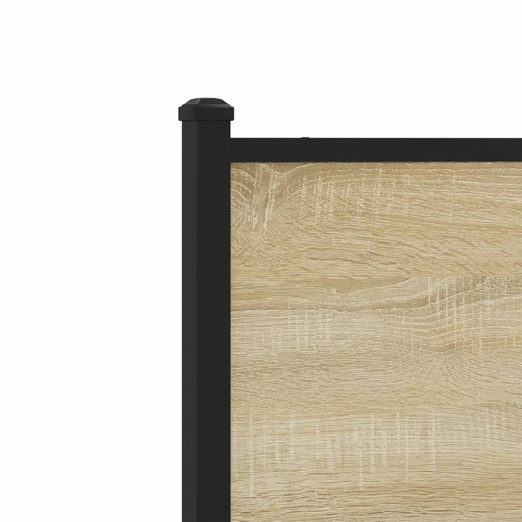 Giroletto senza Materaso in Metallo Rovere Sonoma 137x190 cm