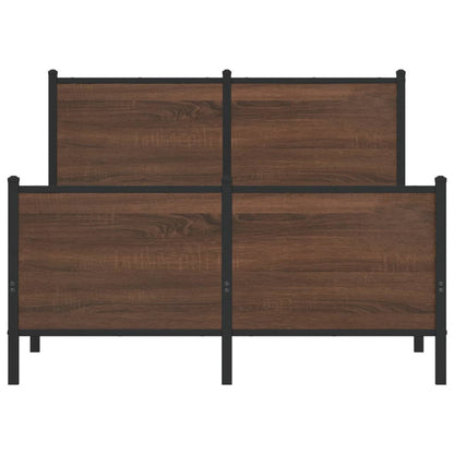 Giroletto senza Materasso in Metallo Rovere Marrone 120x190 cm | homemem39
