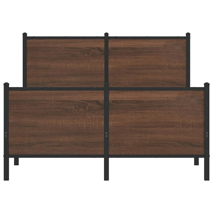 Giroletto senza Materasso in Metallo Rovere Marrone 120x200 cm | homemem39