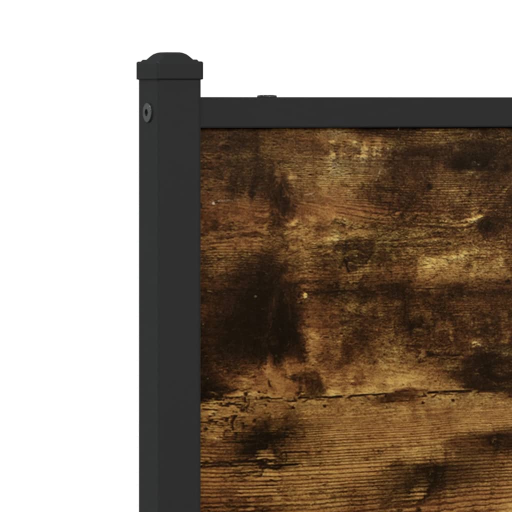 Giroletto senza Materaso in Metallo Rovere Fumo 100x200 cm - homemem39