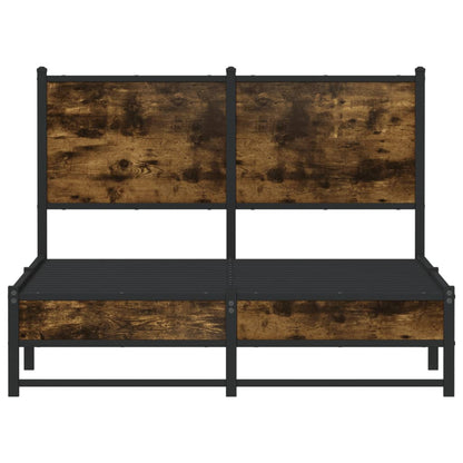 Giroletto senza Materasso in Metallo Rovere Fumo 120x190 cm - homemem39