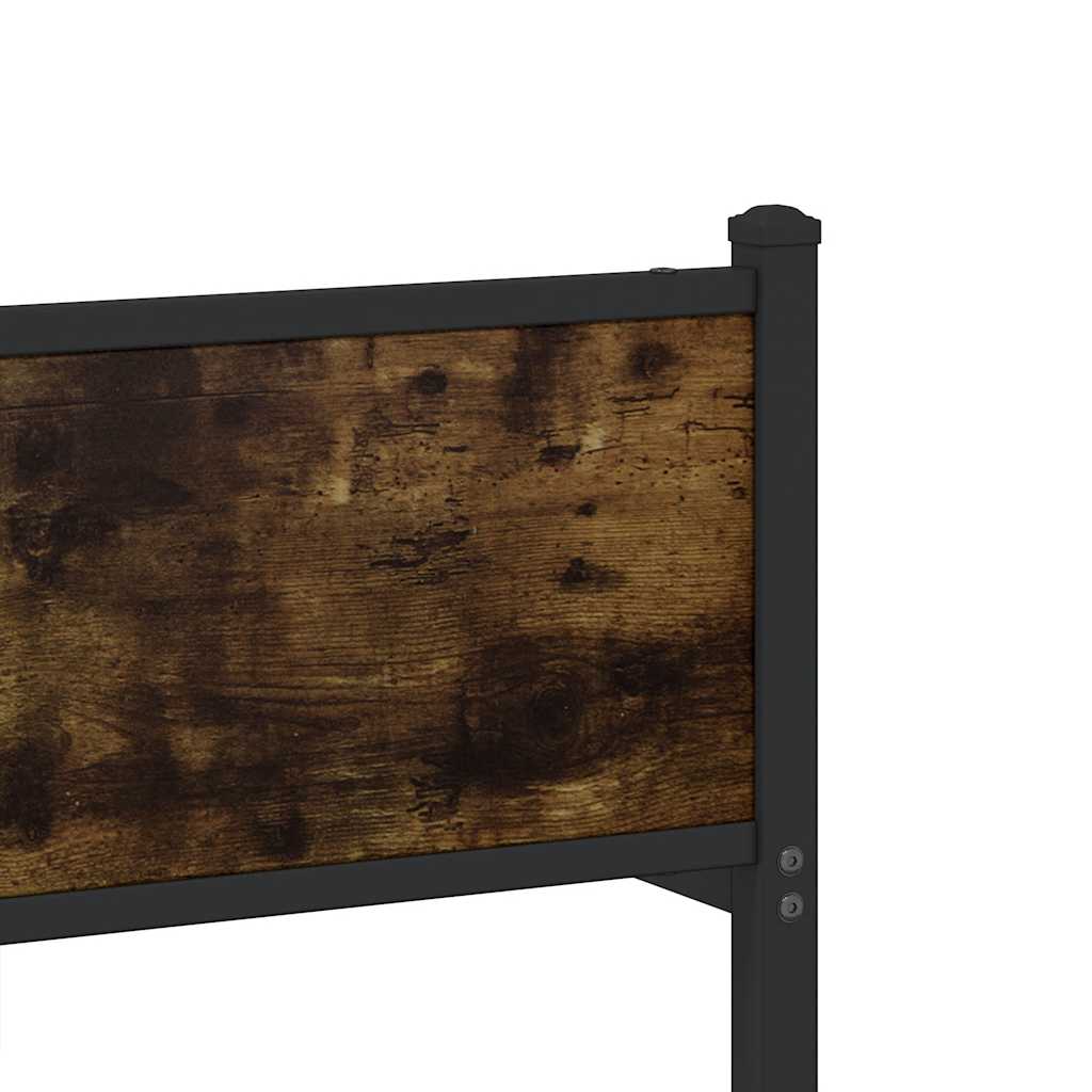Giroletto senza Materasso in Metallo Rovere Fumo 75x190 cm