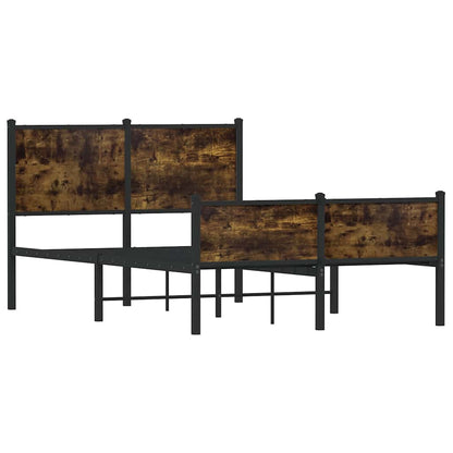 Giroletto senza Materasso in Metallo Rovere Fumo 120x190 cm