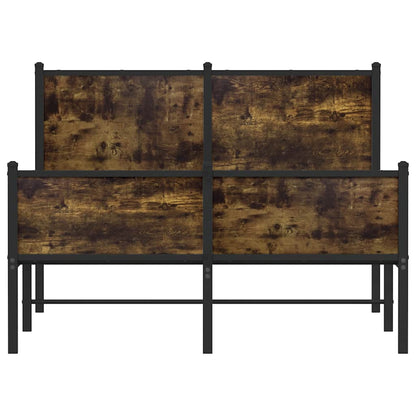 Giroletto senza Materasso in Metallo Rovere Fumo 120x190 cm | homemem39