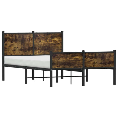 Giroletto senza Materaso in Metallo Rovere Fumo 120x200 cm