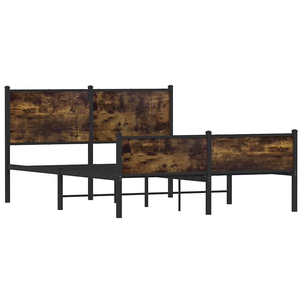 Giroletto senza Materaso in Metallo Rovere Fumo 137x190 cm