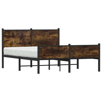Giroletto senza Materaso in Metallo Rovere Fumo 137x190 cm