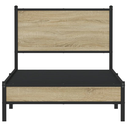 Giroletto senza Materaso in Metallo Rovere Sonoma 75x190 cm | homemem39