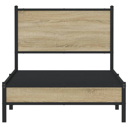 Giroletto senza Materaso in Metallo Rovere Sonoma 80x200 cm | homemem39