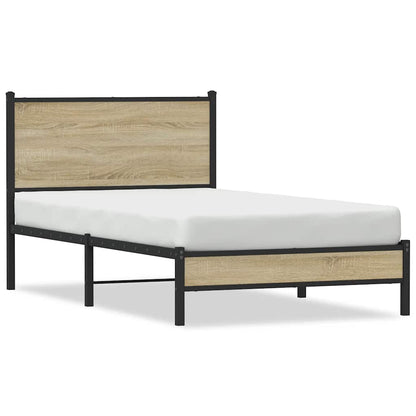 Giroletto senza Materaso in Metallo Rovere Sonoma 107x203 cm