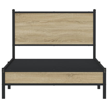 Giroletto senza Materaso in Metallo Rovere Sonoma 107x203 cm - homemem39