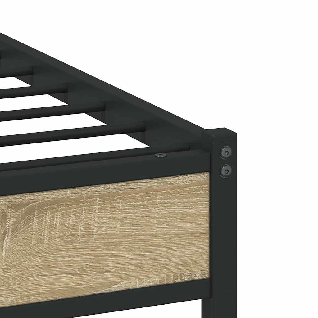 Giroletto senza Materaso in Metallo Rovere Sonoma 107x203 cm