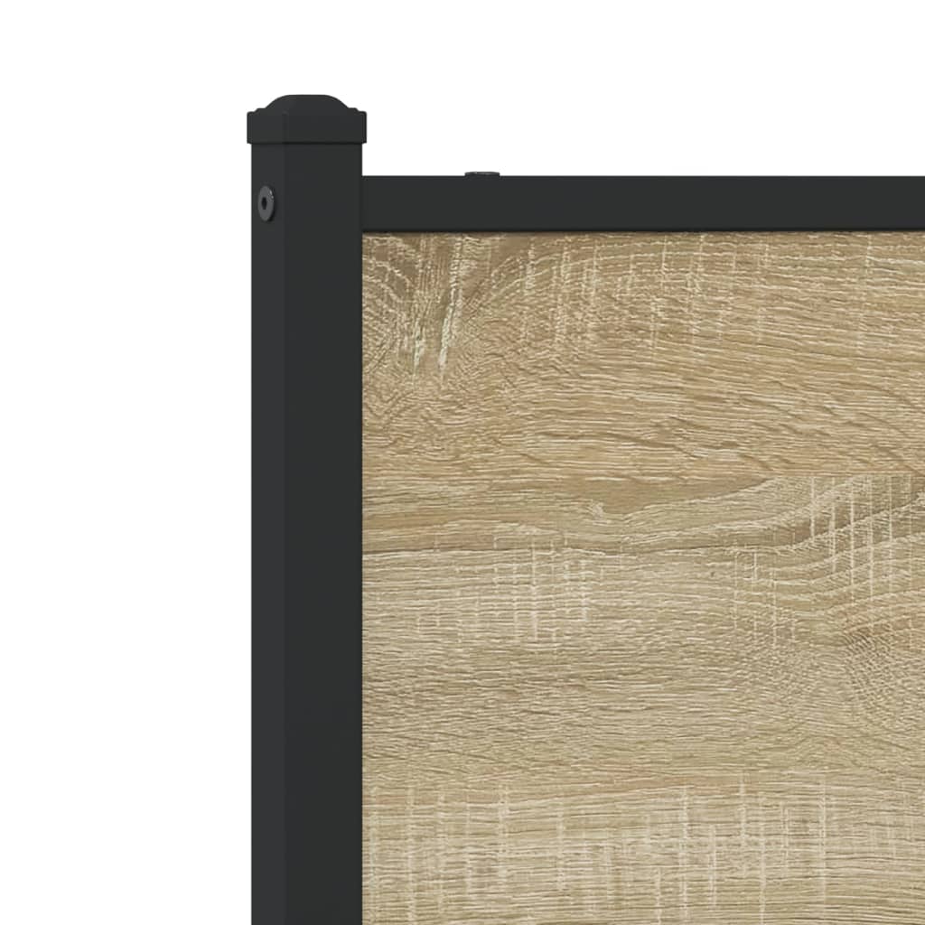 Giroletto senza Materaso in Metallo Rovere Sonoma 120x190 cm