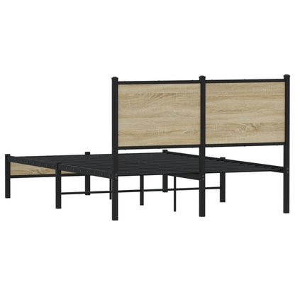 Giroletto senza Materaso in Metallo Rovere Sonoma 120x200 cm