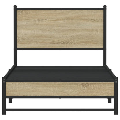 Giroletto senza Materaso in Metallo Rovere Sonoma 75x190 cm | homemem39